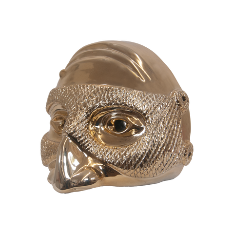 Pulcimhen - Abbiamo un sogno nel cuore, scultura in resina oro lucido (vers. grande)