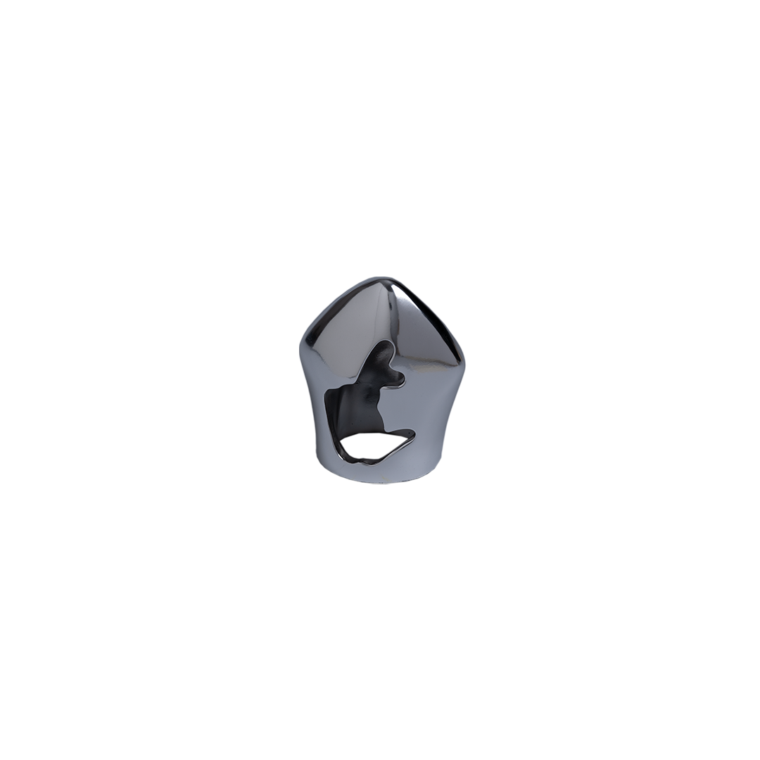 Gestus – sculpture in chromed resin of the miter of San Gennaro (9 cm vers.) in partnership with the Academy of Fine Arts of Naples