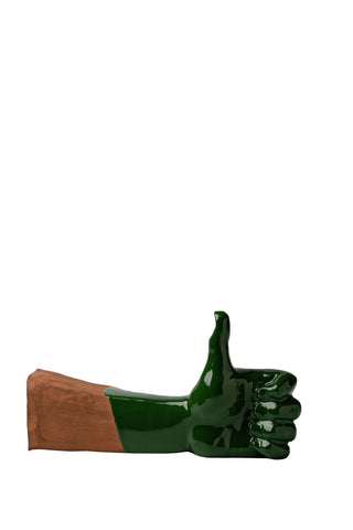 'O Like - scultura in terracotta colorata de 