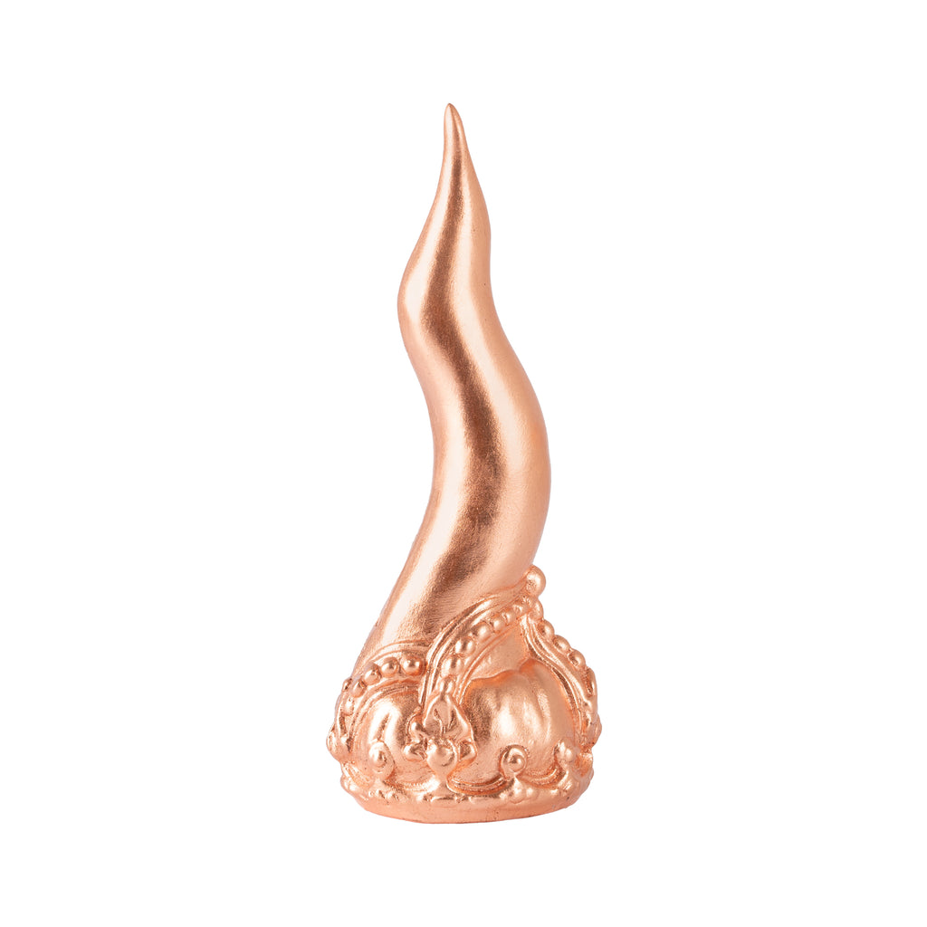 Cornoscultura con corona - scultura in terracotta smaltata a freddo per scaramanzia napoletana (24 cm) (copia)