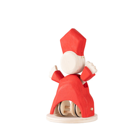 La Grande Napoli-San Gennaro-scultura in legno intagliato dipinta a mano