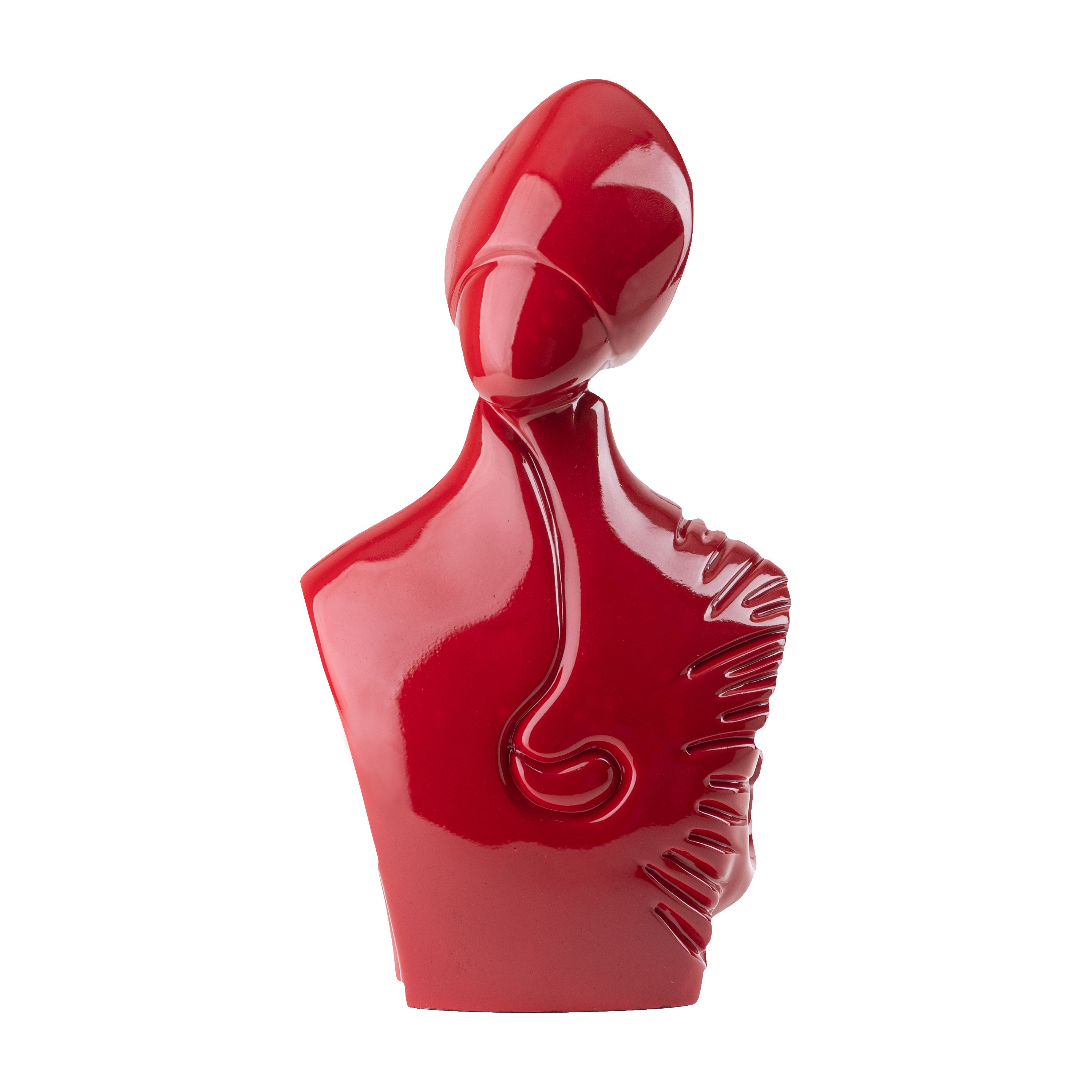 il nuovo San Gennaro - scultura in resina colorata lucida da 27 cm