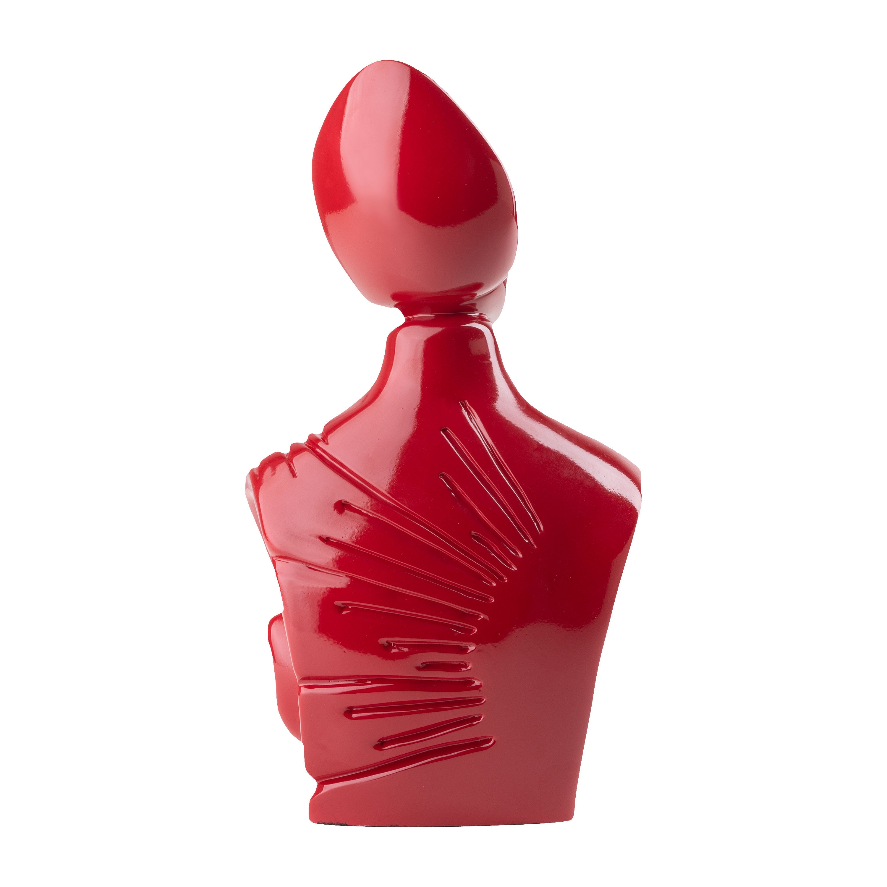 il nuovo San Gennaro - scultura in resina colorata lucida da 27 cm