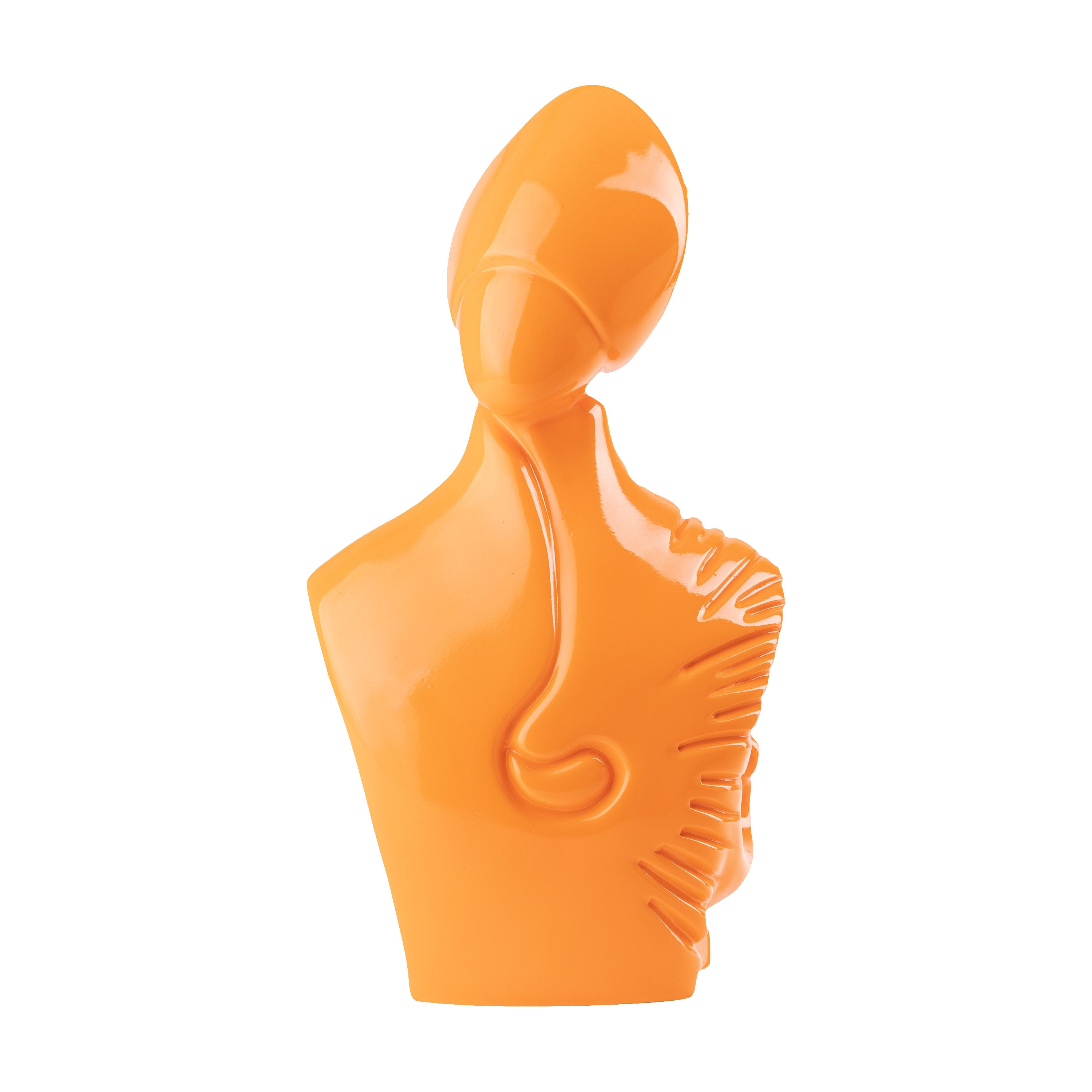 il nuovo San Gennaro - scultura in resina colorata lucida da 27 cm