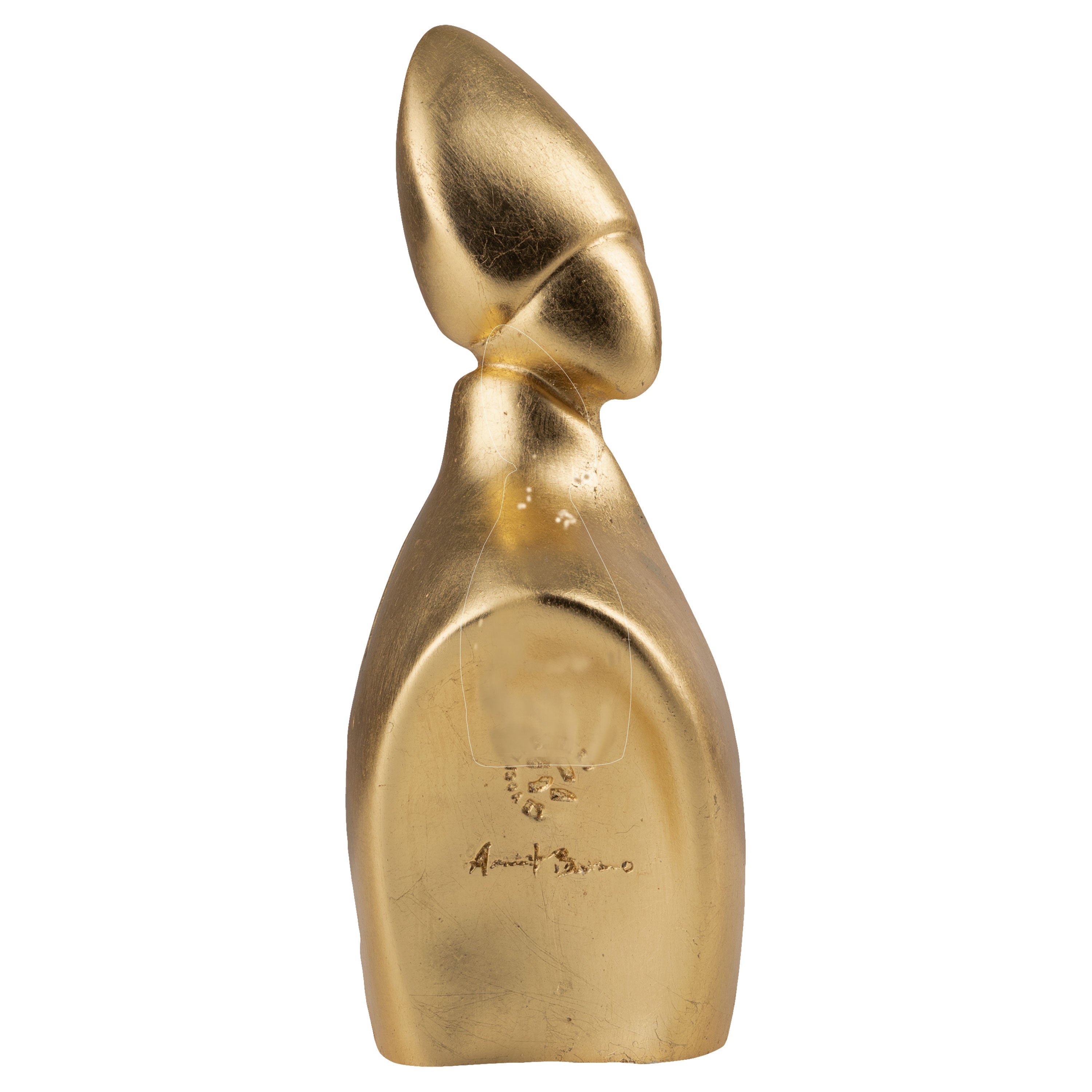 il nuovo San Gennaro - scultura in resina dorata da 27 cm
