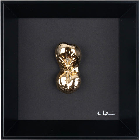 ‘A peccerella - scultura in resina oro cromato (vers. 19x19)