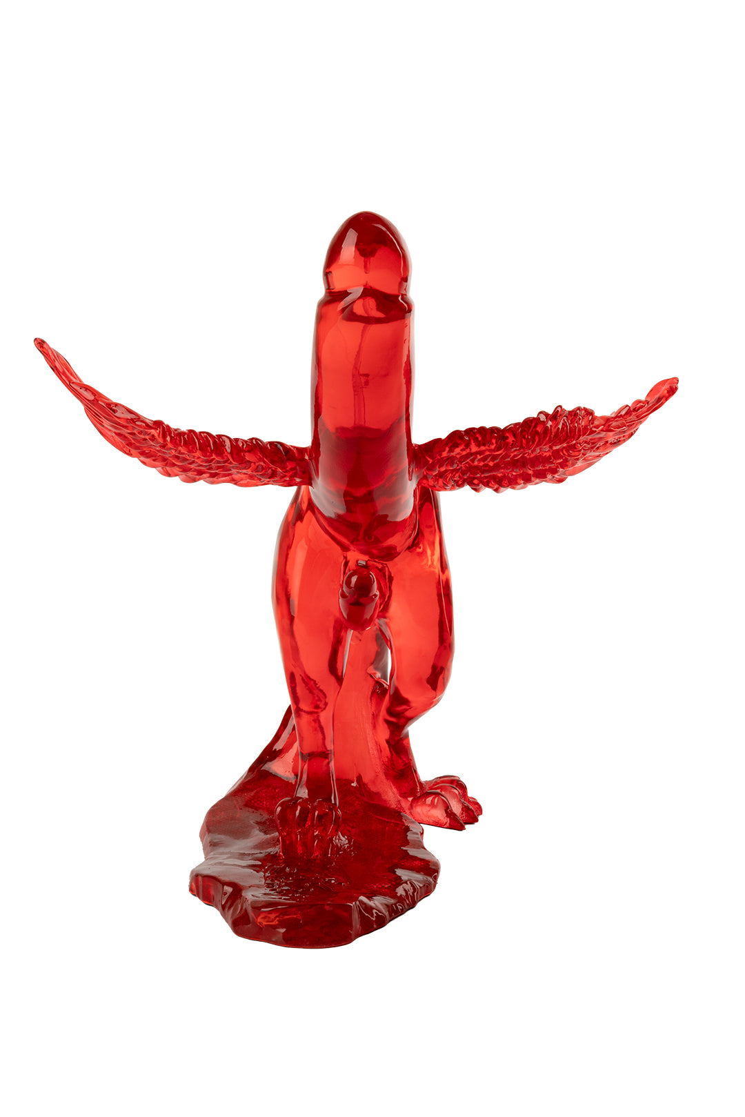 Uocchie, maluocchie e fatte l'uocchie - scultura in resina del fallo alato