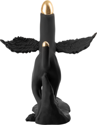 Uocchi, maluocchi and made the uocchie - resin sculpture of the winged phallus