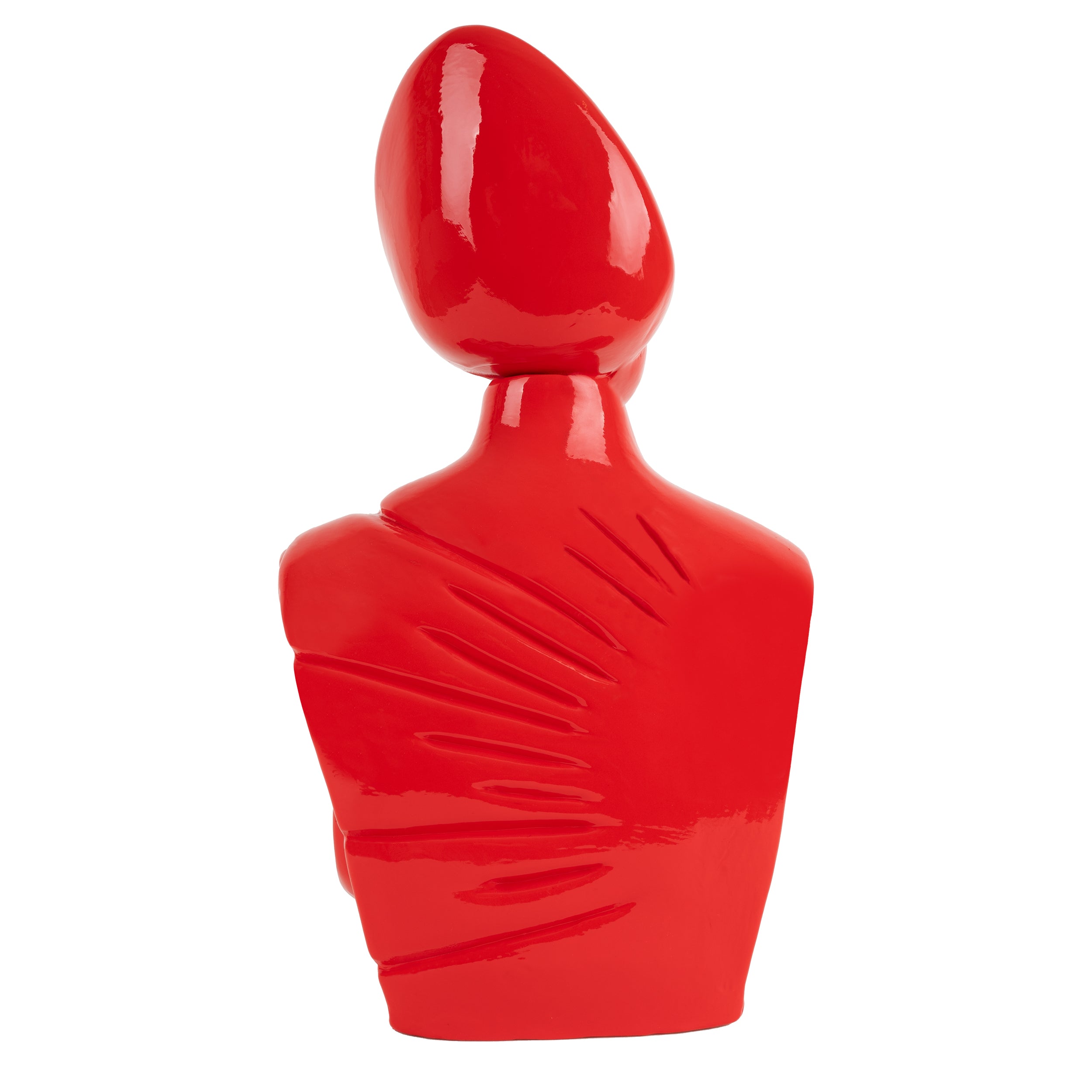 il nuovo San Gennaro - scultura in terracotta smaltata a freddo con finitura lucida da 40 cm