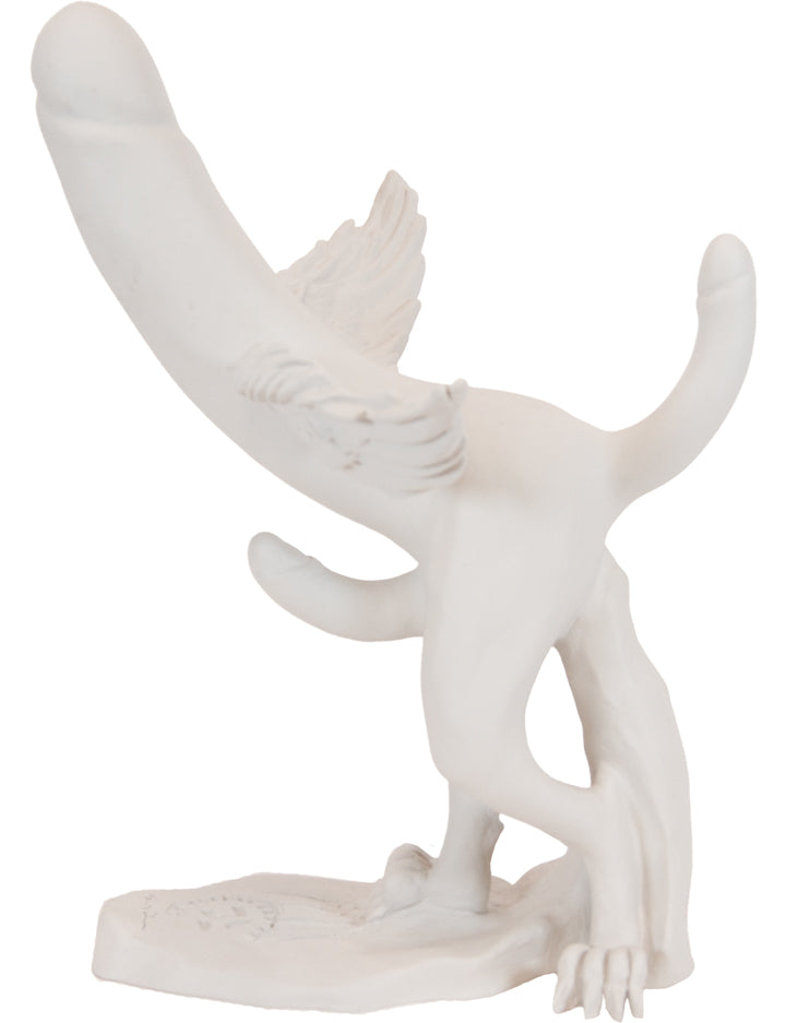 Uocchie, maluocchie e fatte l'uocchie - scultura in resina del fallo alato