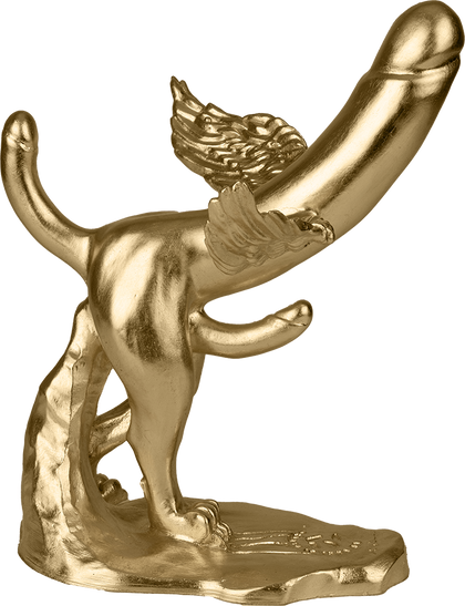 Uocchie, maluocchie e fatte l'uocchie - scultura in resina del fallo alato