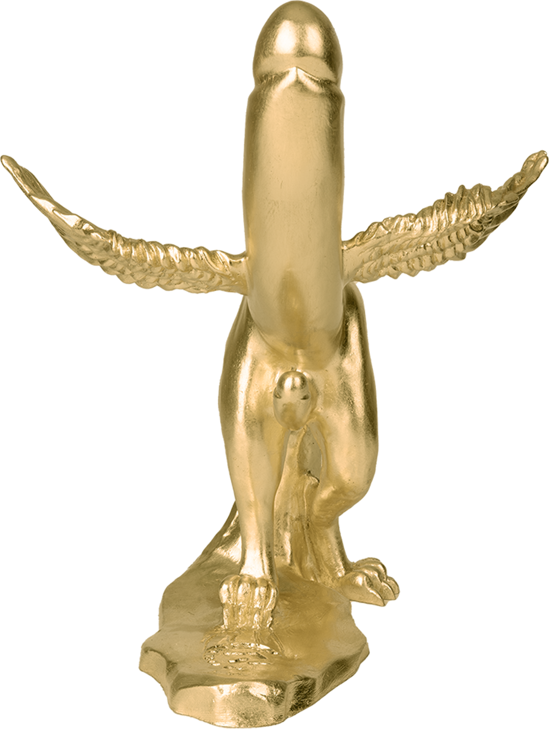 Uocchie, maluocchie e fatte l'uocchie - scultura in resina del fallo alato