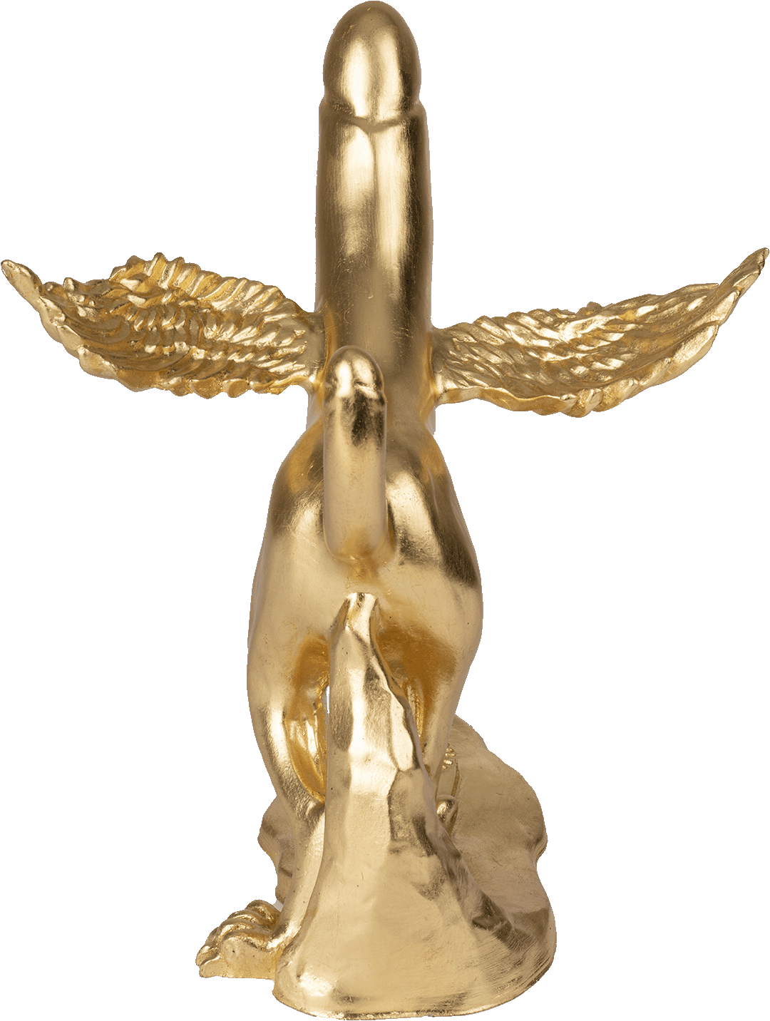Uocchie, maluocchie e fatte l'uocchie - scultura in resina del fallo alato