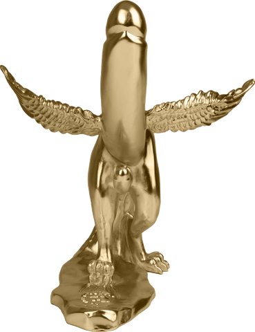 Uocchi, maluocchi and made the uocchie - resin sculpture of the winged phallus