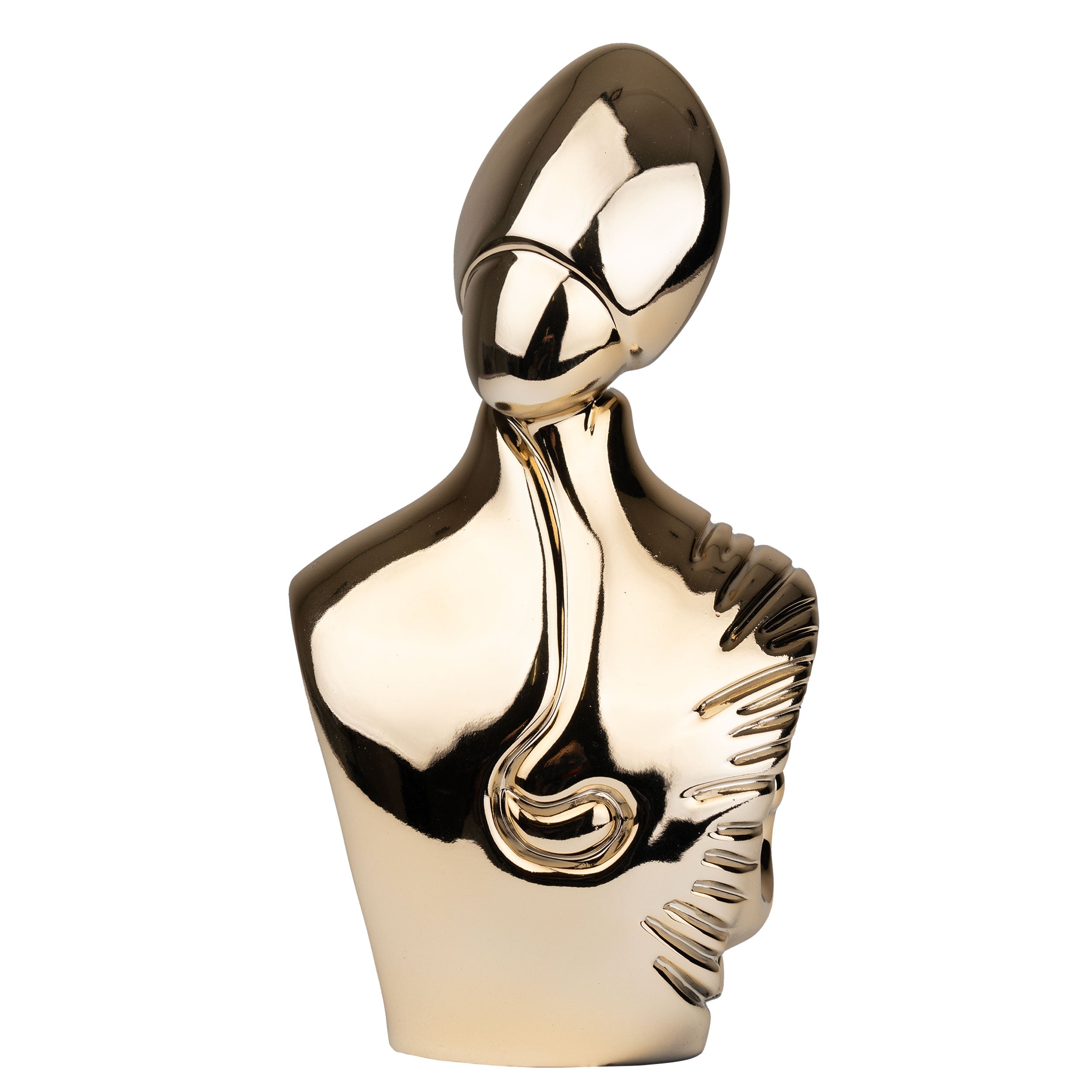 il nuovo San Gennaro - scultura in resina cromata da 27 cm
