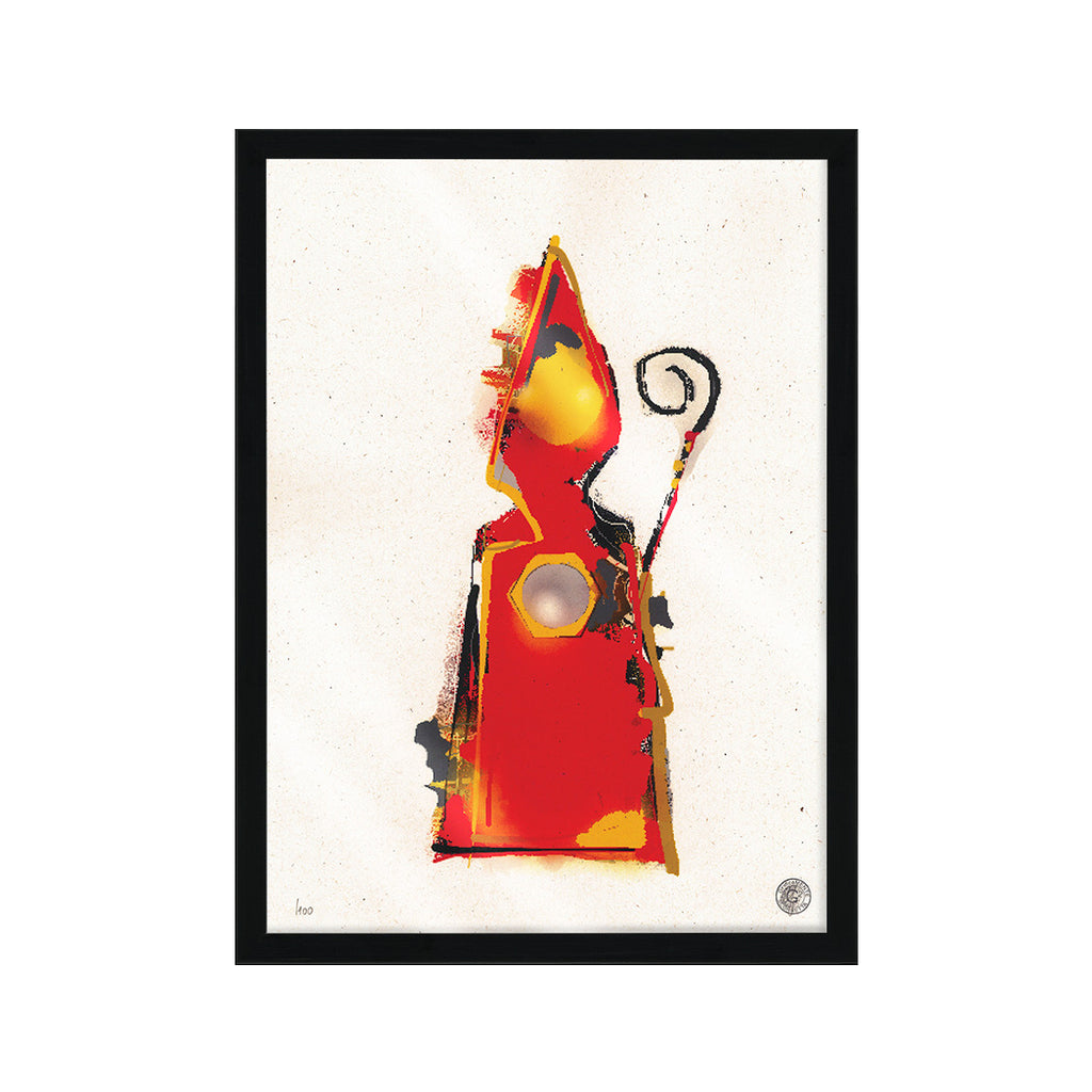San GennaIRON - grafica d'autore Special G numerata con cornice artigianale italiana
