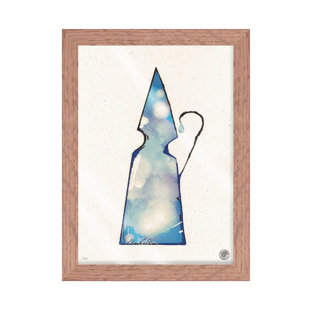 San GennAIR - grafica d'autore Special G numerata con cornice artigianale italiana