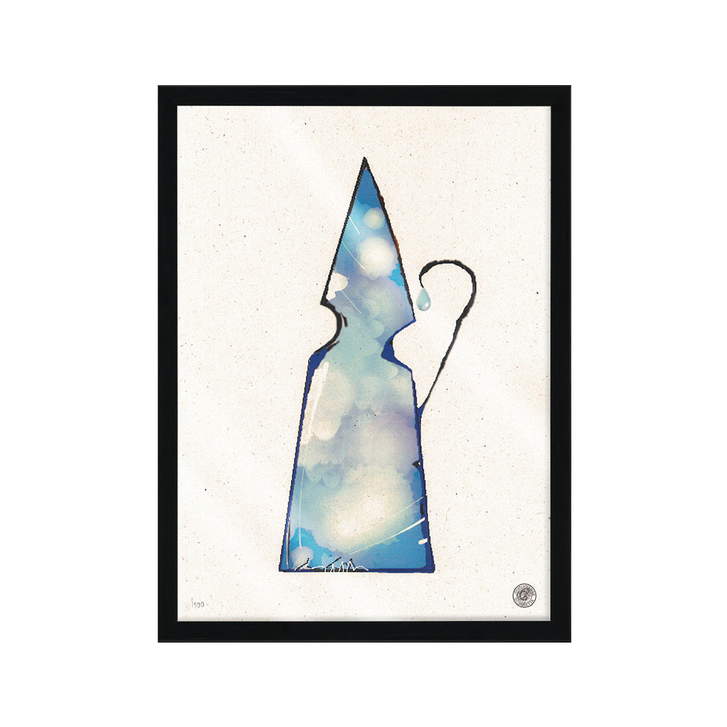San GennAIR - grafica d'autore Special G numerata con cornice artigianale italiana