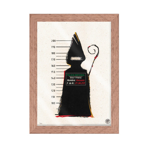 San GenNARCOS - numbered Special G artwork with Italian handcrafted frame