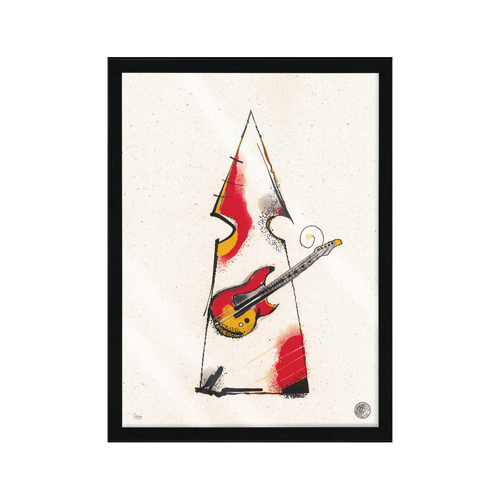 San GennaROCK - numbered Special G artwork with Italian handcrafted frame