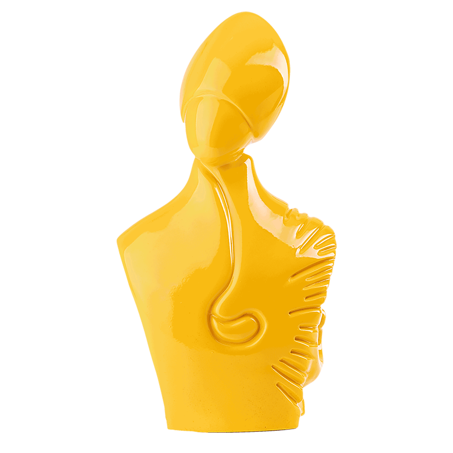 il nuovo San Gennaro - scultura in resina colorata lucida da 27 cm
