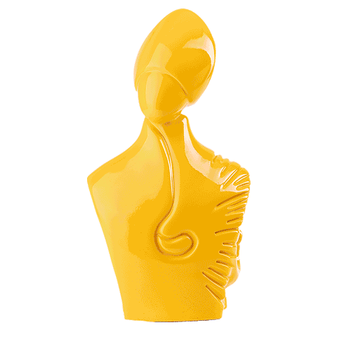 il nuovo San Gennaro - scultura in resina colorata lucida da 27 cm