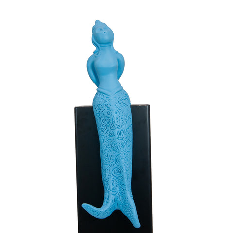 Partenope è cchiù bell' 'e Venere - sculpture in resin on the siren protector of Naples