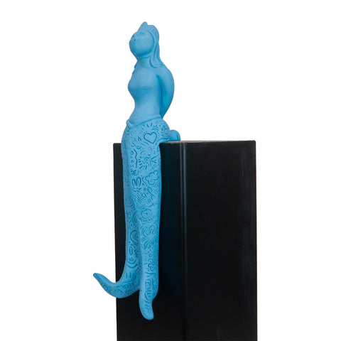 Partenope è cchiù bell' 'e Venere - sculpture in resin on the siren protector of Naples