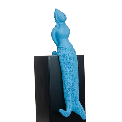 Partenope è cchiù bell' 'e Venere - sculpture in resin on the siren protector of Naples