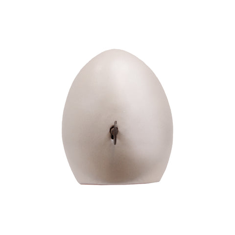 Egg of Virgil, the secrets of Naples - Sculpture in fire-glazed terracotta and iron key