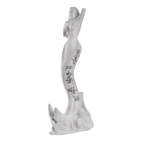 Partenope è cchiù bell' 'e Venere - sculpture in resin on the siren protector of Naples