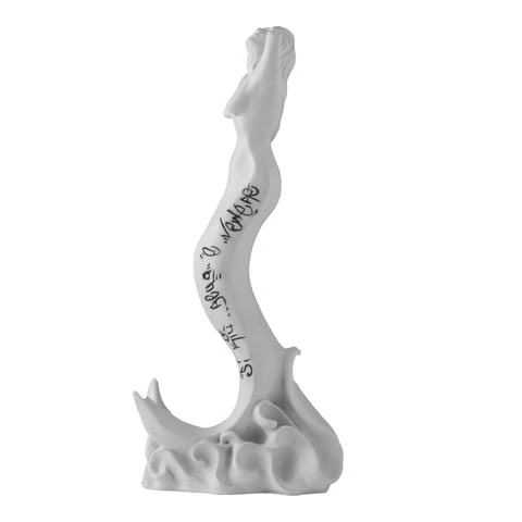 Partenope è cchiù bell' 'e Venere - sculpture in resin on the siren protector of Naples