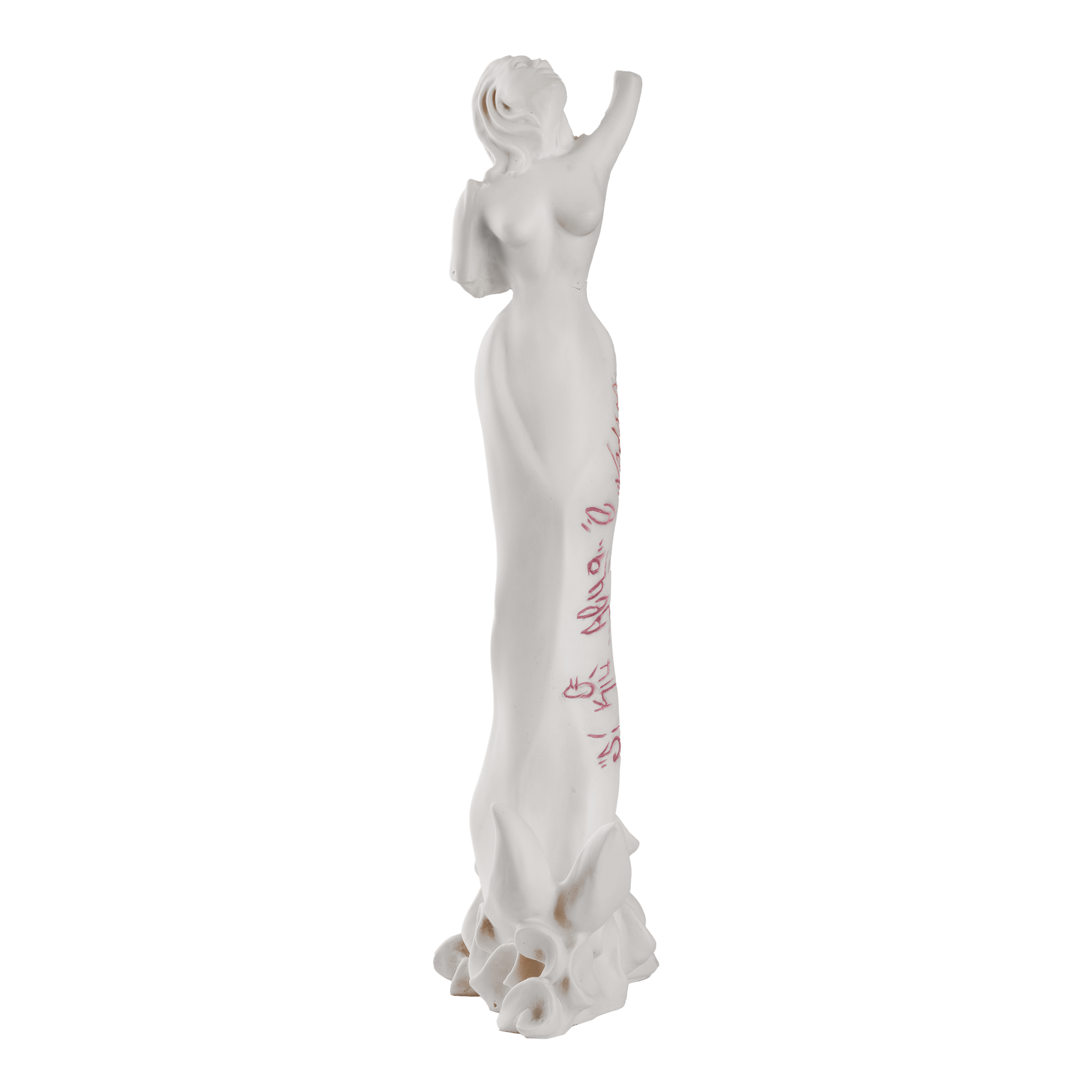 Partenope è cchiù bell' 'e Venere - sculpture in resin on the siren protector of Naples