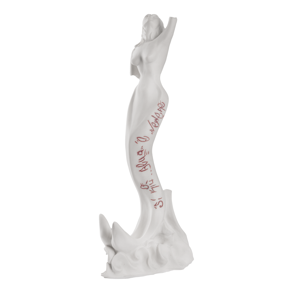Partenope è cchiù bell' 'e Venere - sculpture in resin on the siren protector of Naples