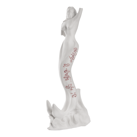 Partenope è cchiù bell' 'e Venere - sculpture in resin on the siren protector of Naples