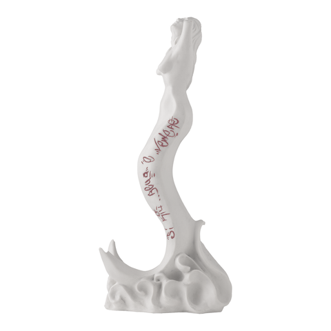 Partenope è cchiù bell' 'e Venere - sculpture in resin on the siren protector of Naples