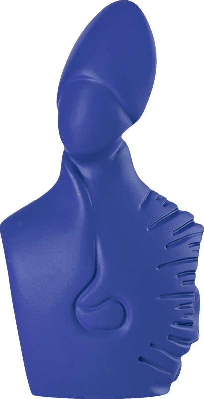il nuovo San Gennaro - scultura in resina colorata opaca da 27 cm