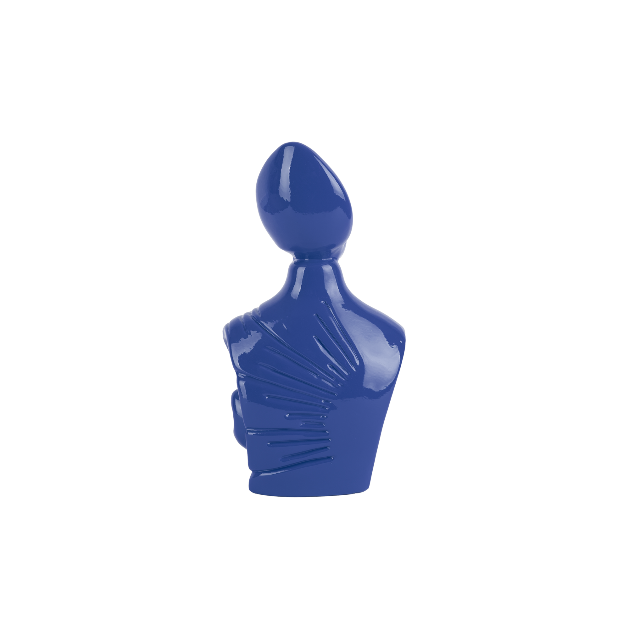 il nuovo San Gennaro - scultura in terracotta blu smaltata a freddo con finitura lucida da 10 cm(Copia) (Copia)