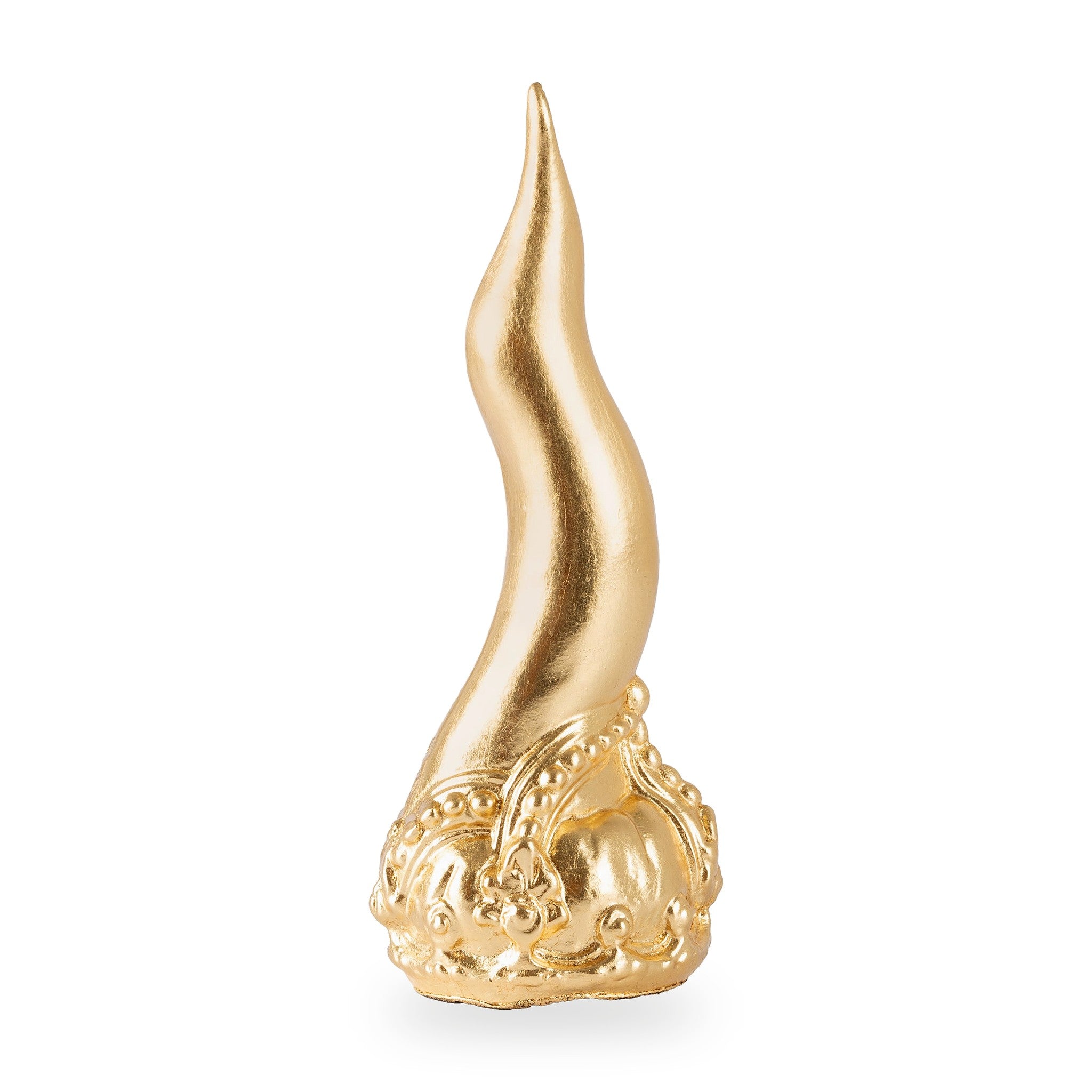 Cornoscultura con corona - scultura in terracotta smaltata a freddo per scaramanzia napoletana (24 cm) (copia)