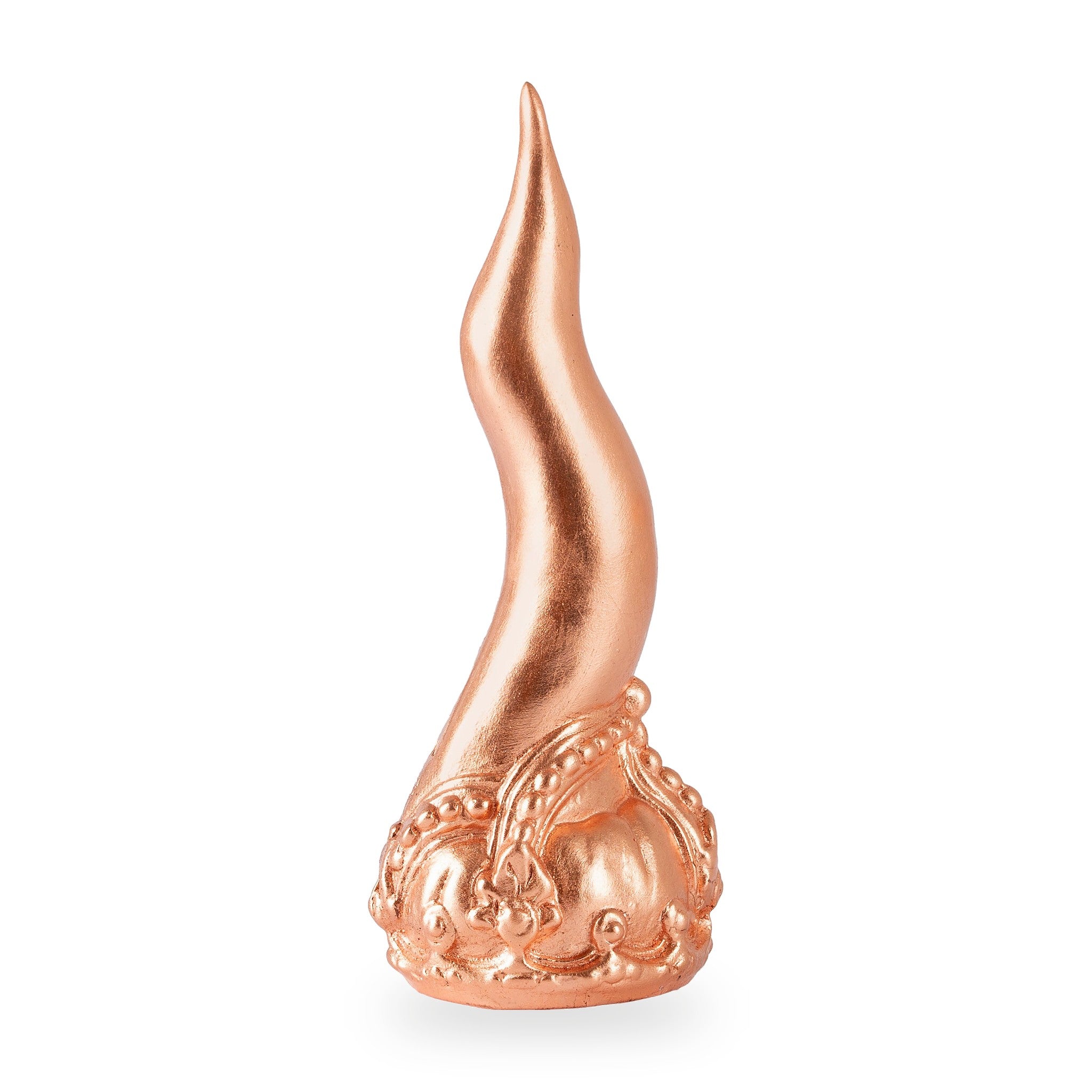 Cornoscultura con corona - scultura in terracotta smaltata a freddo per scaramanzia napoletana (24 cm) (copia)