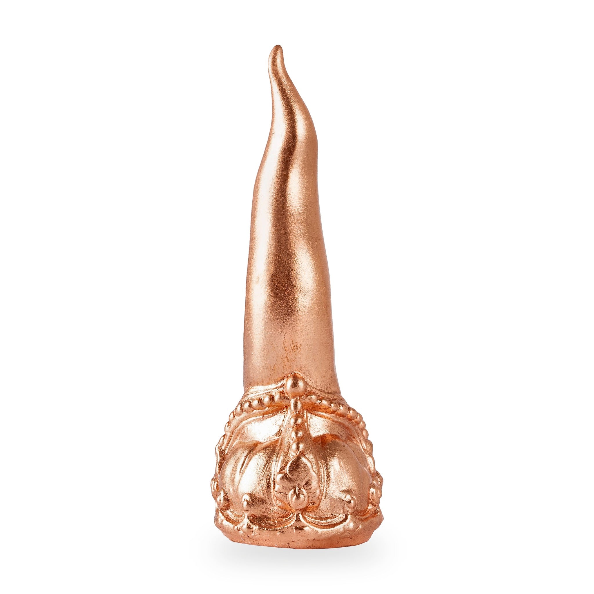 Cornoscultura con corona - scultura in terracotta smaltata a freddo per scaramanzia napoletana (24 cm) (copia)