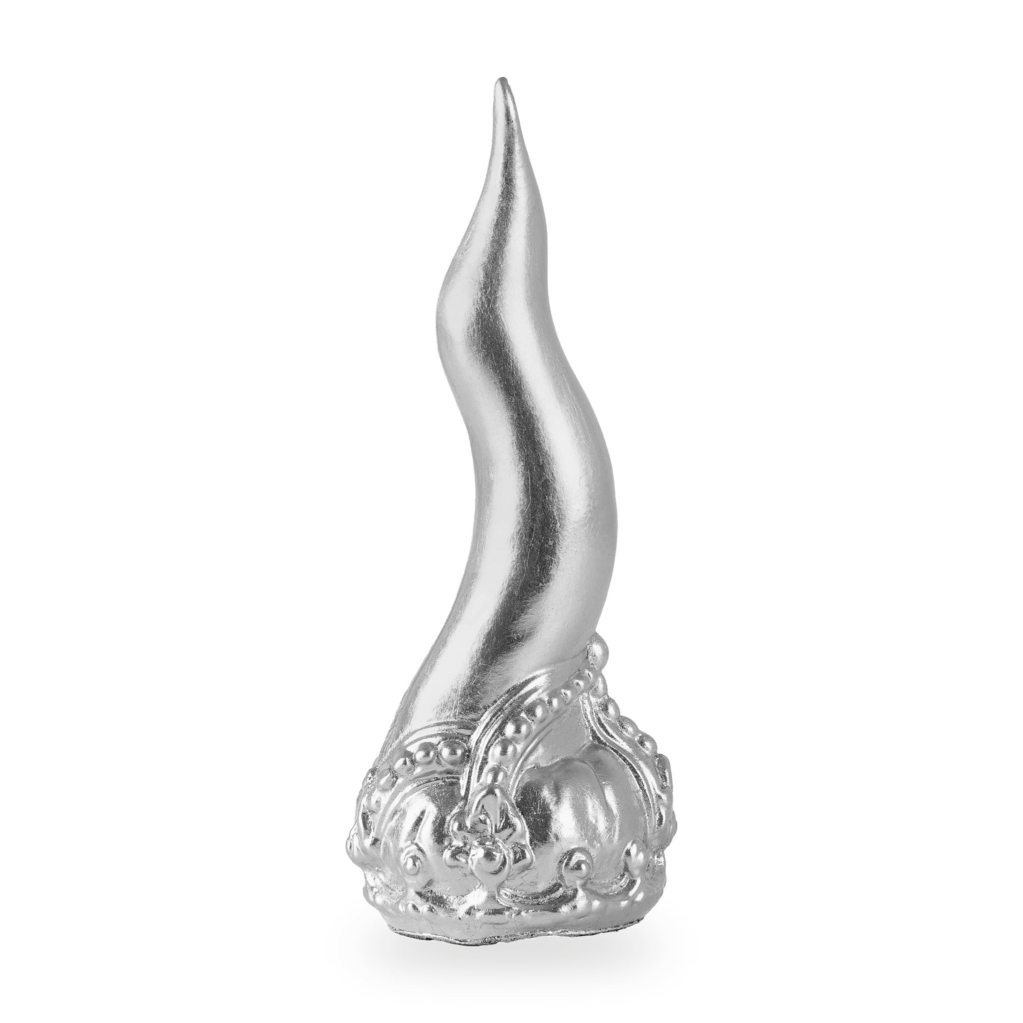 Cornoscultura con corona - scultura in terracotta smaltata a freddo per scaramanzia napoletana (24 cm) (copia)