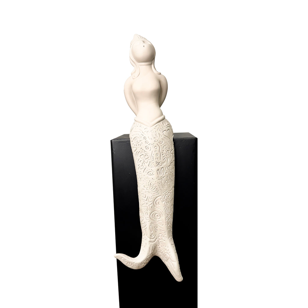 Partenope è cchiù bell' 'e Venere - sculpture in resin on the siren protector of Naples