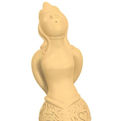 Partenope è cchiù bell' 'e Venere - sculpture in resin on the siren protector of Naples