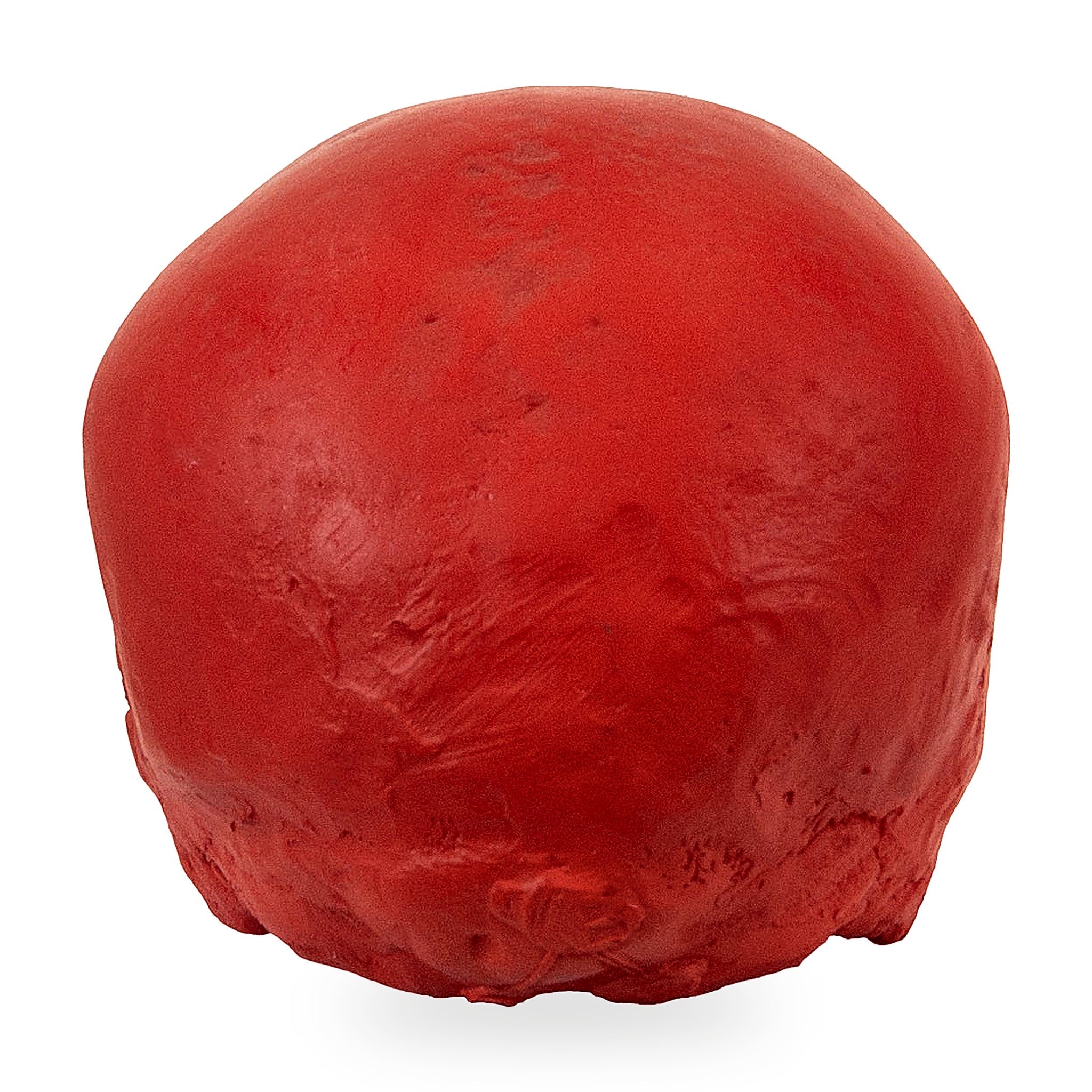 'E capuzzelle, il Culto delle Anime Pezzentelle - Teschi scultura in resina rossa opaca da 14cm