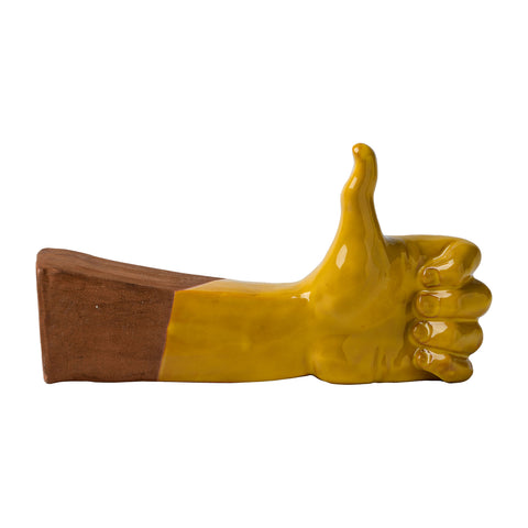 'O Like - scultura in terracotta colorata de 