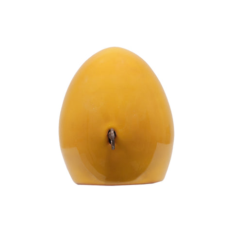 Egg of Virgil, the secrets of Naples - Sculpture in fire-glazed terracotta and iron key