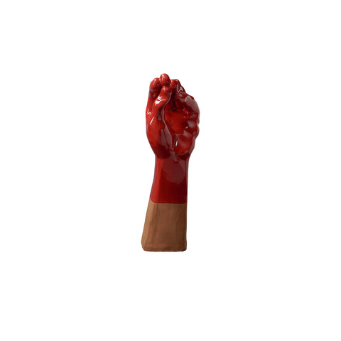 Ma ch vvuo'? - scultura in terracotta de "Il linguaggio delle Mani"