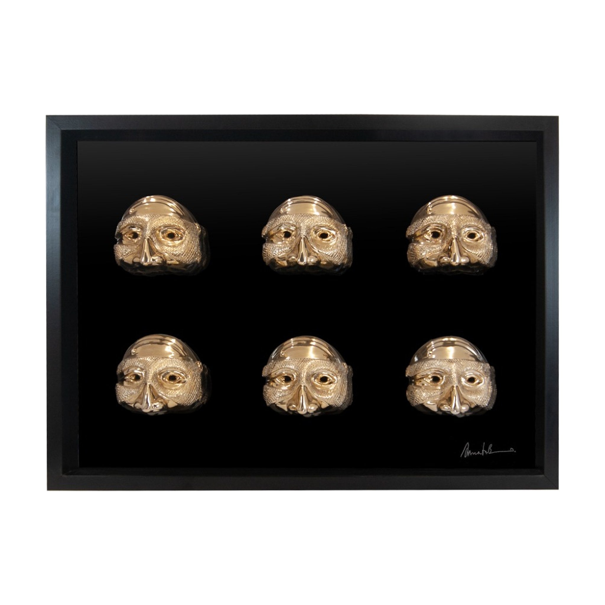PULCIMHEN ARMY - WE HAVE A DREAM IN MY HEART, PAINTING WITH SCULPTURES IN COLORED RESIN AND ITALIAN ARTISAN FRAME