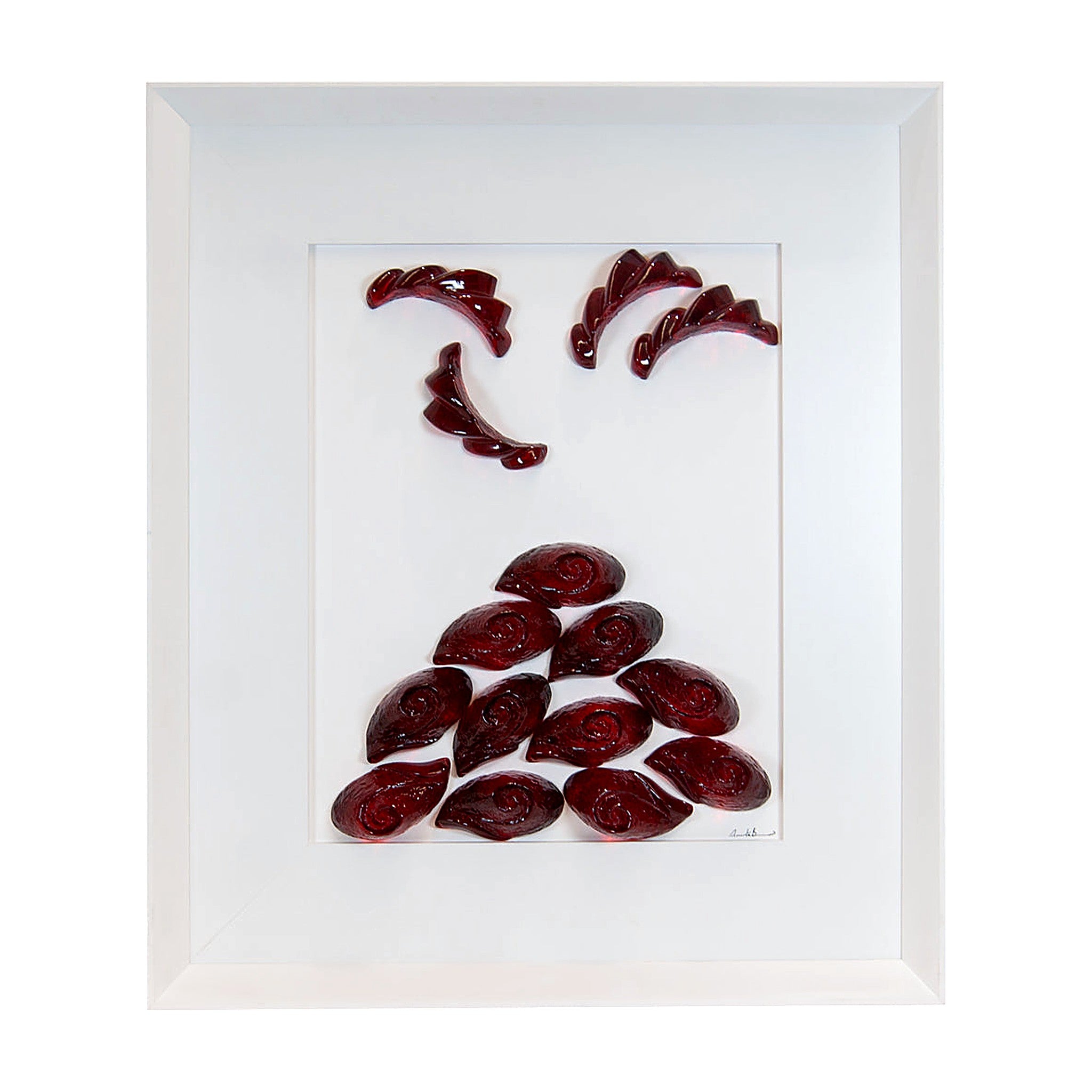 Rena Nera, Vesuvio Terra mia - picture with resin sculptures with Italian handcrafted frame